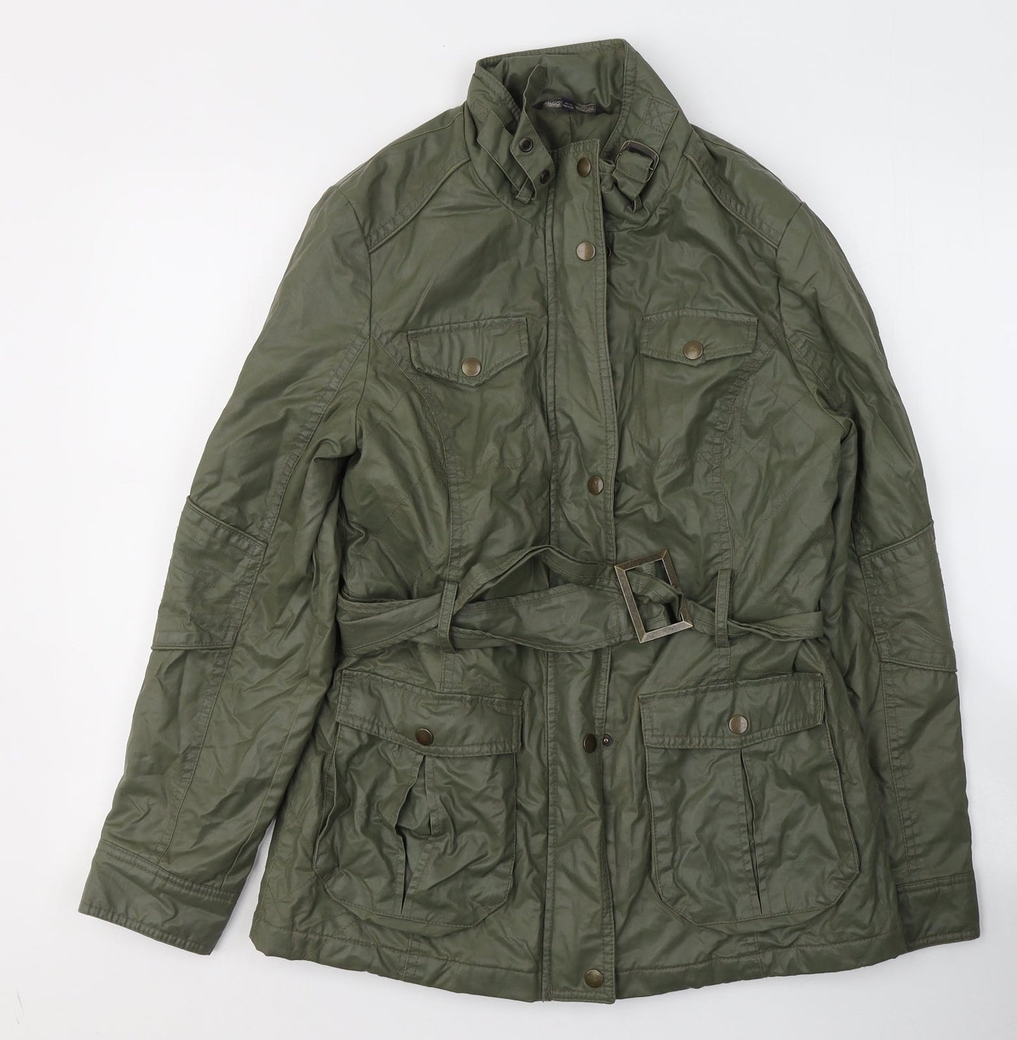 Marks and Spencer Womens Green   Jacket Coat Size 8  Zip