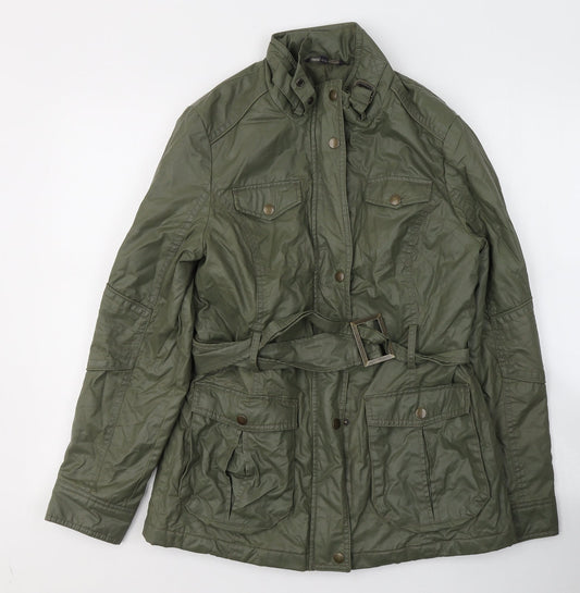 Marks and Spencer Womens Green   Jacket Coat Size 8  Zip