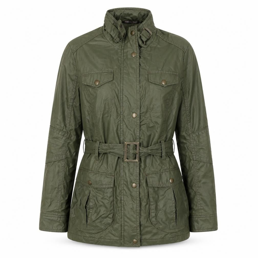 Marks & Spencer Womens Green   Jacket Coat Size 8  Zip