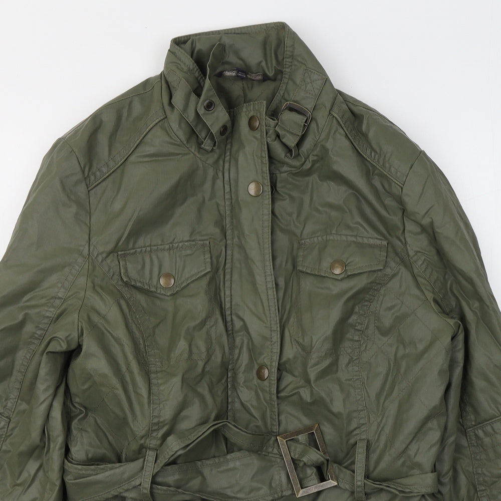 Marks and Spencer Womens Green   Jacket Coat Size 8  Zip