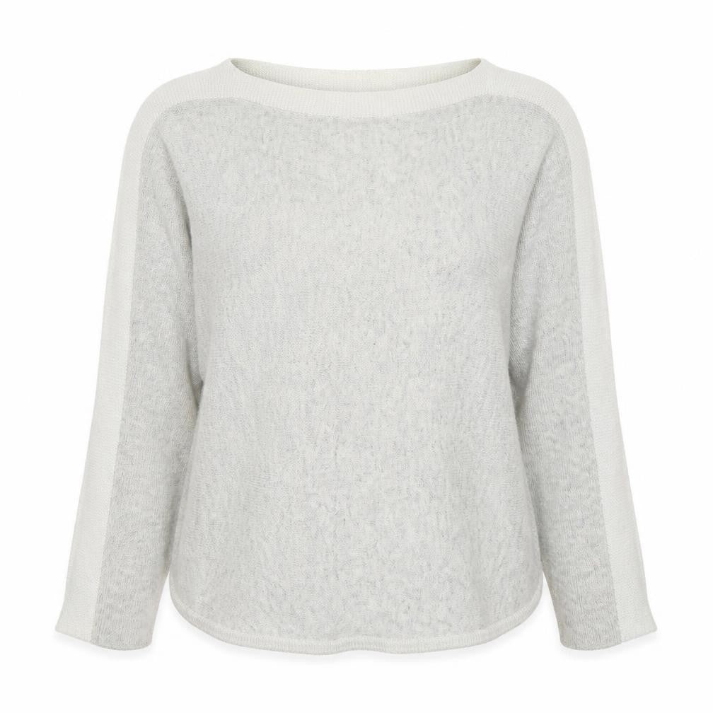 Oasis Womens Grey Round Neck  Viscose Pullover Jumper Size XS