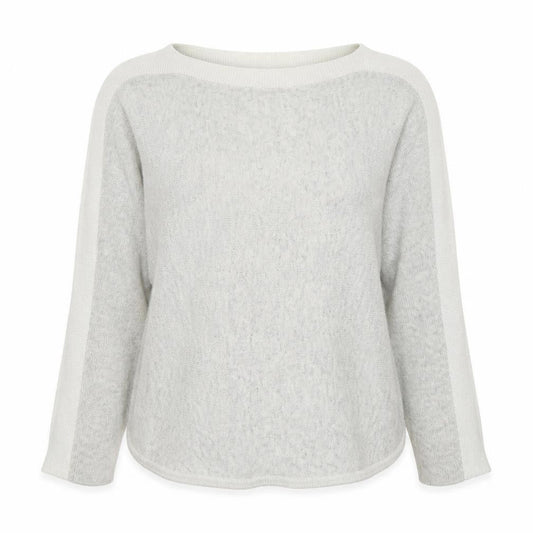 Oasis Womens Grey Round Neck  Viscose Pullover Jumper Size XS