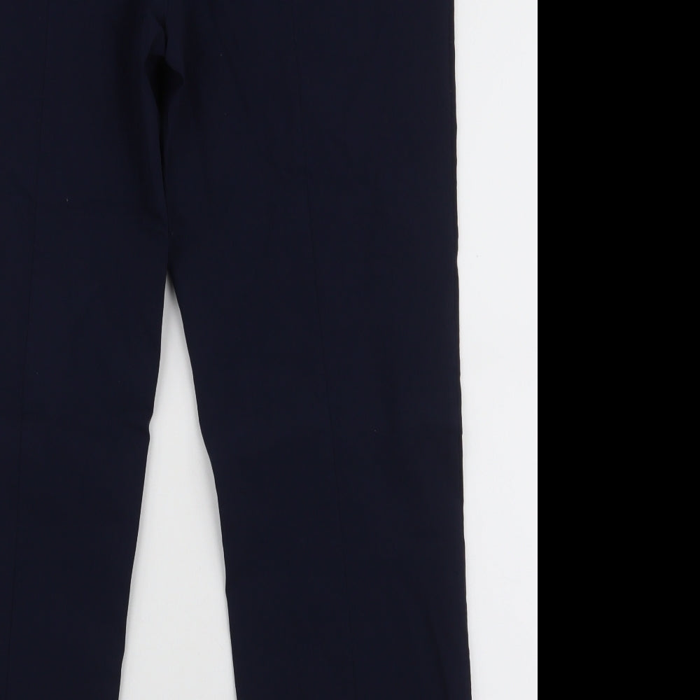 Dunnes Stores Womens Blue  Viscose Dress Pants Trousers Size XL L28 in Regular