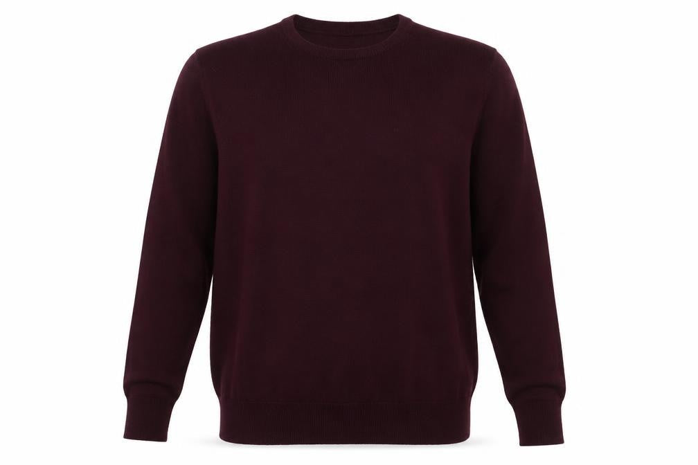 Dunnes Mens Red Round Neck  Acrylic Pullover Jumper Size M