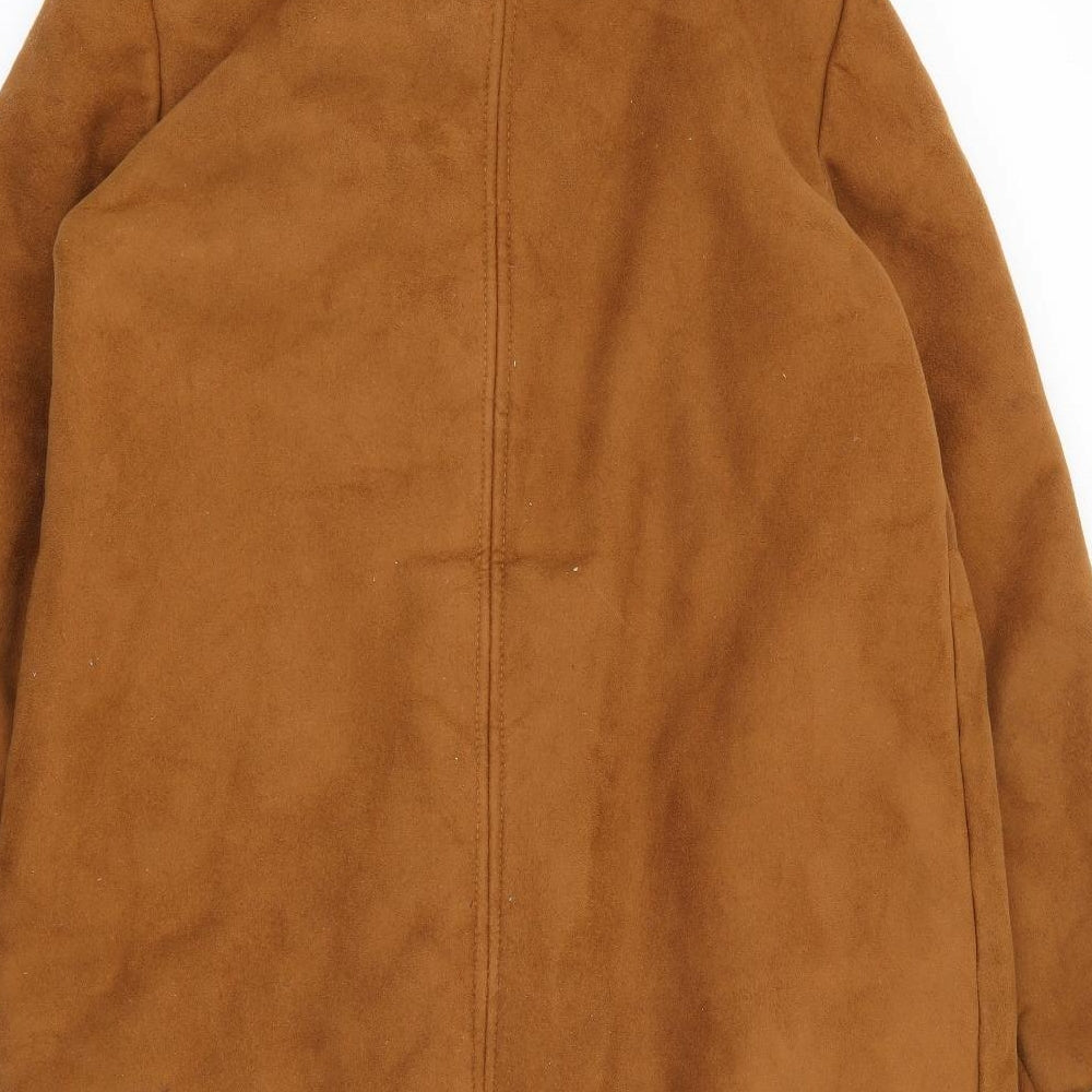 Pull & Bear Womens Brown   Jacket  Size M  Snap