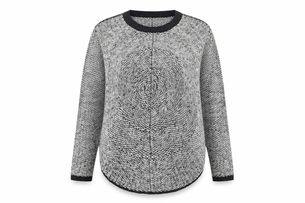 VERO MODA Womens Black Crew Neck  Acrylic Pullover Jumper Size S