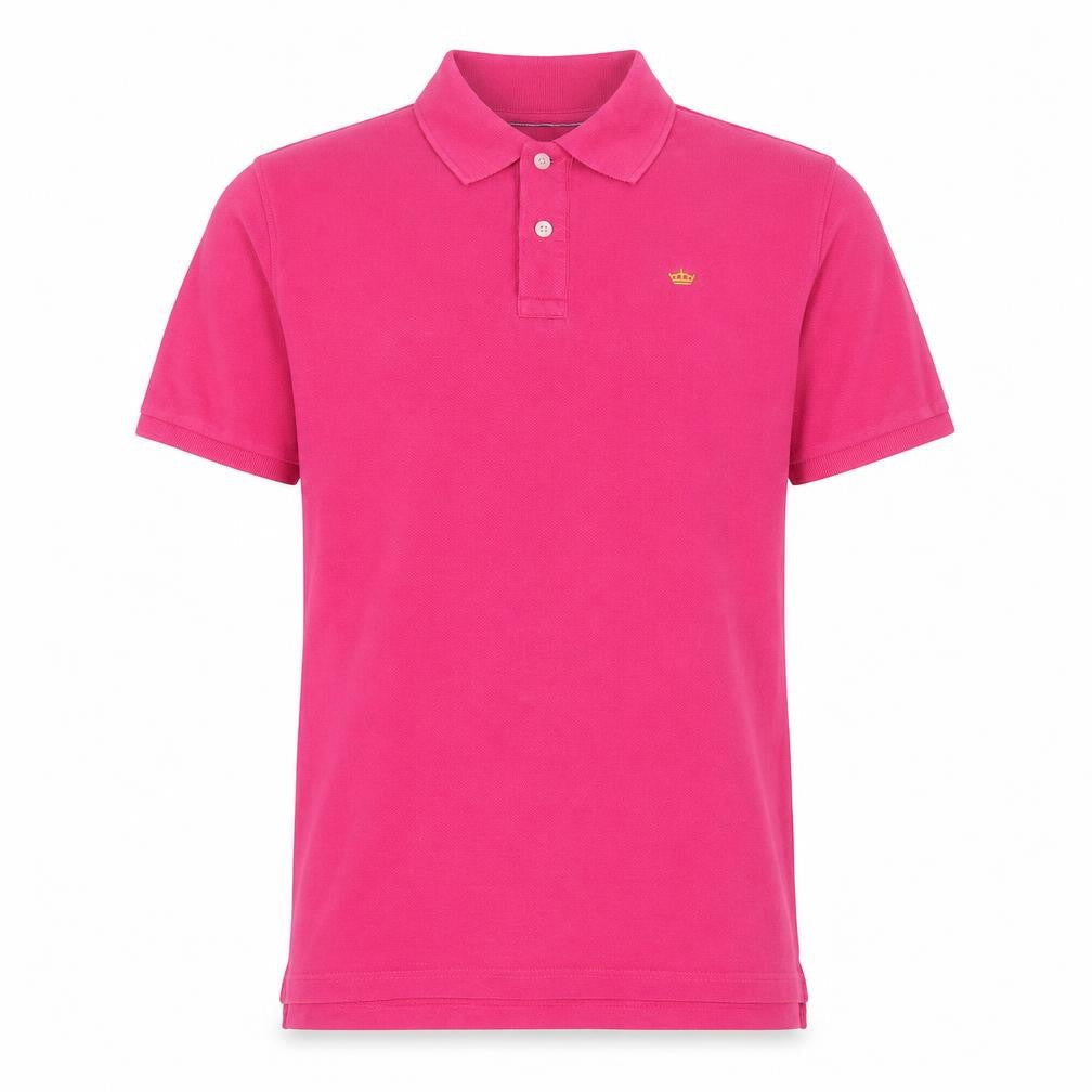 Industrialize Mens Pink  Cotton  Polo Size M Collared Button