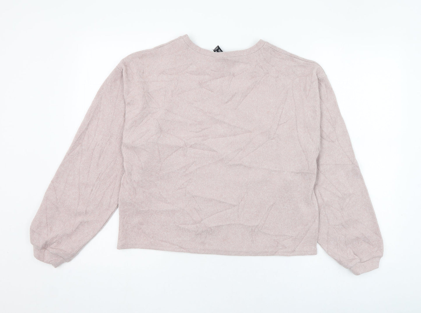 New Look Womens Pink  Polyester Pullover Sweatshirt Size S  Pullover