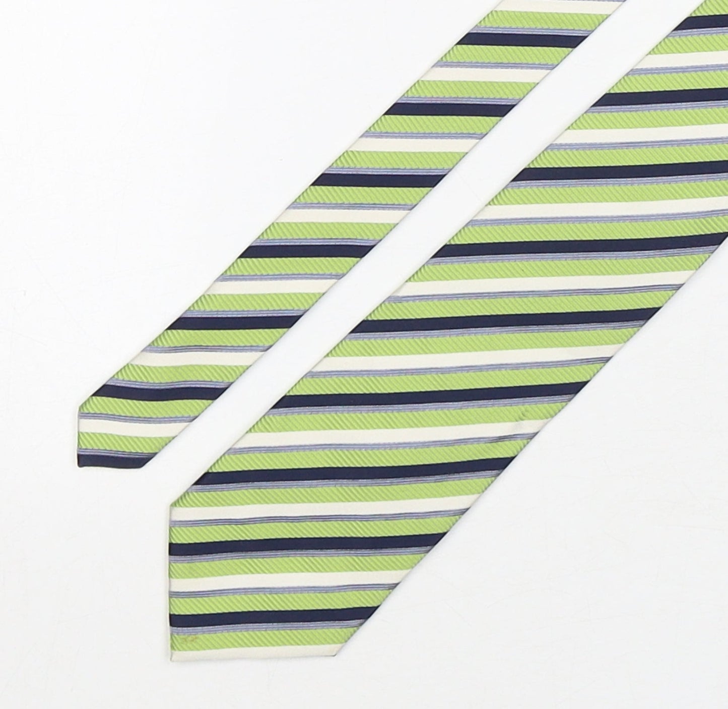 Royal Class Mens Multicoloured Striped Silk Pointed Tie One Size