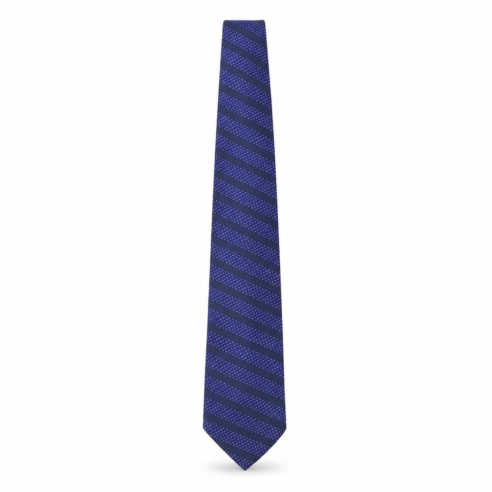 Next Mens Multicoloured Striped Silk Pointed Tie One Size
