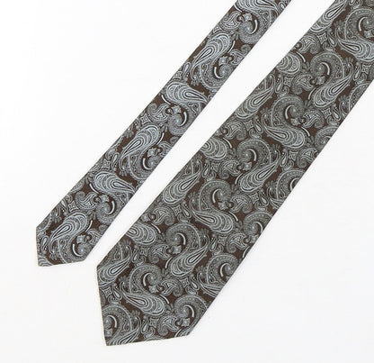 St Michael Mens Multicoloured Paisley Polyester Pointed Tie One Size