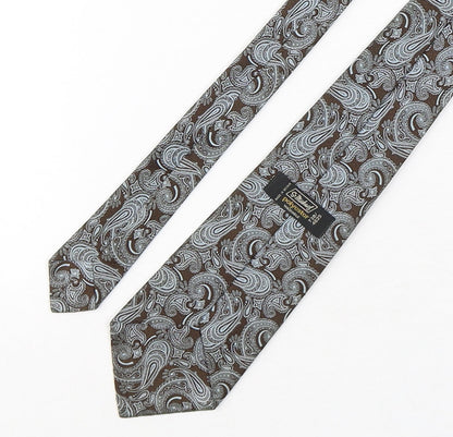 St Michael Mens Multicoloured Paisley Polyester Pointed Tie One Size