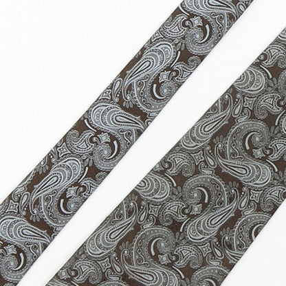 St Michael Mens Multicoloured Paisley Polyester Pointed Tie One Size