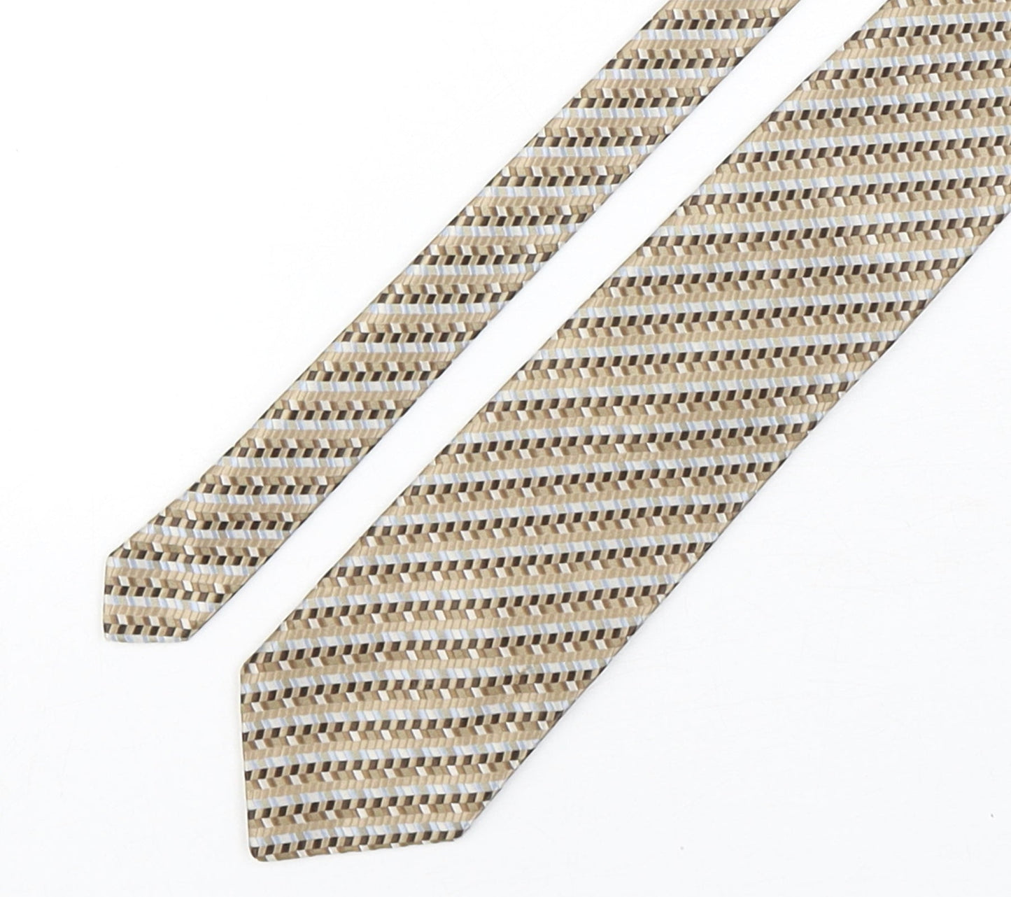 Marks and Spencer Mens Multicoloured Geometric Polyester Pointed Tie One Size