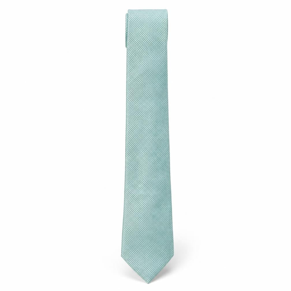 Marks & Spencer Mens Green Geometric Polyester Pointed Tie One Size