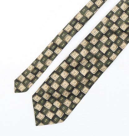 Marks & Spencer Mens Multicoloured Plaids & Checks Silk Pointed Tie One Size