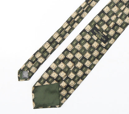 Marks & Spencer Mens Multicoloured Plaids & Checks Silk Pointed Tie One Size