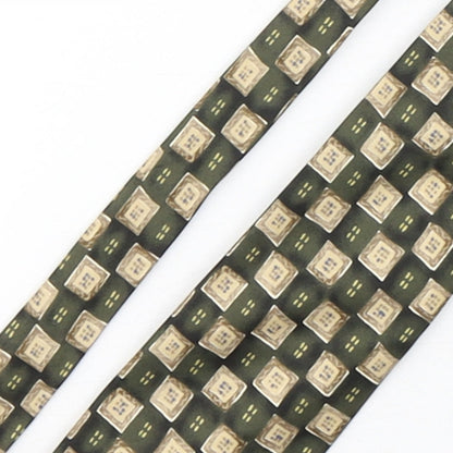 Marks & Spencer Mens Multicoloured Plaids & Checks Silk Pointed Tie One Size