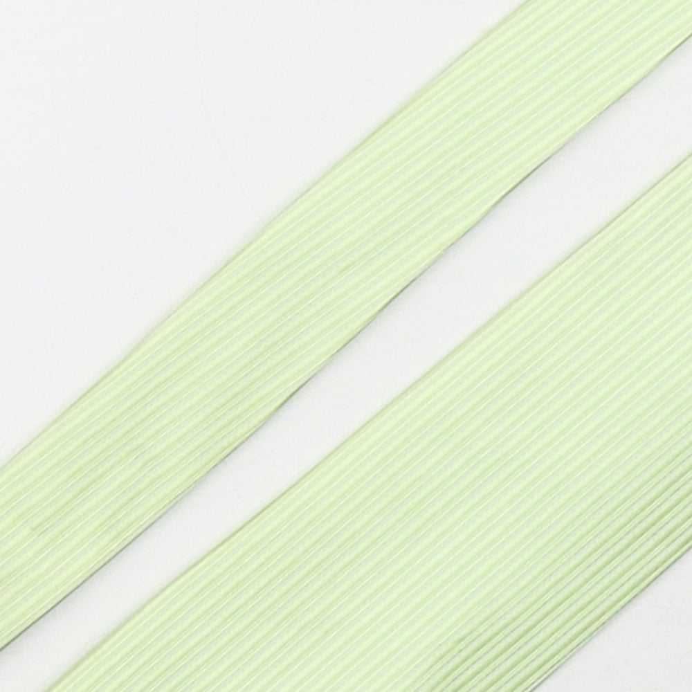 DH & AA Mens Green Striped Polyester Pointed Tie One Size