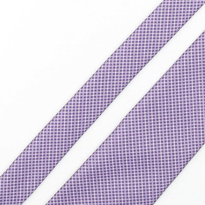 Marks & Spencer Mens Purple Plaids & Checks Polyester Pointed Tie One Size