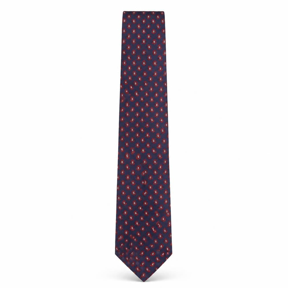Preworn Mens Multicoloured Paisley Silk Pointed Tie One Size