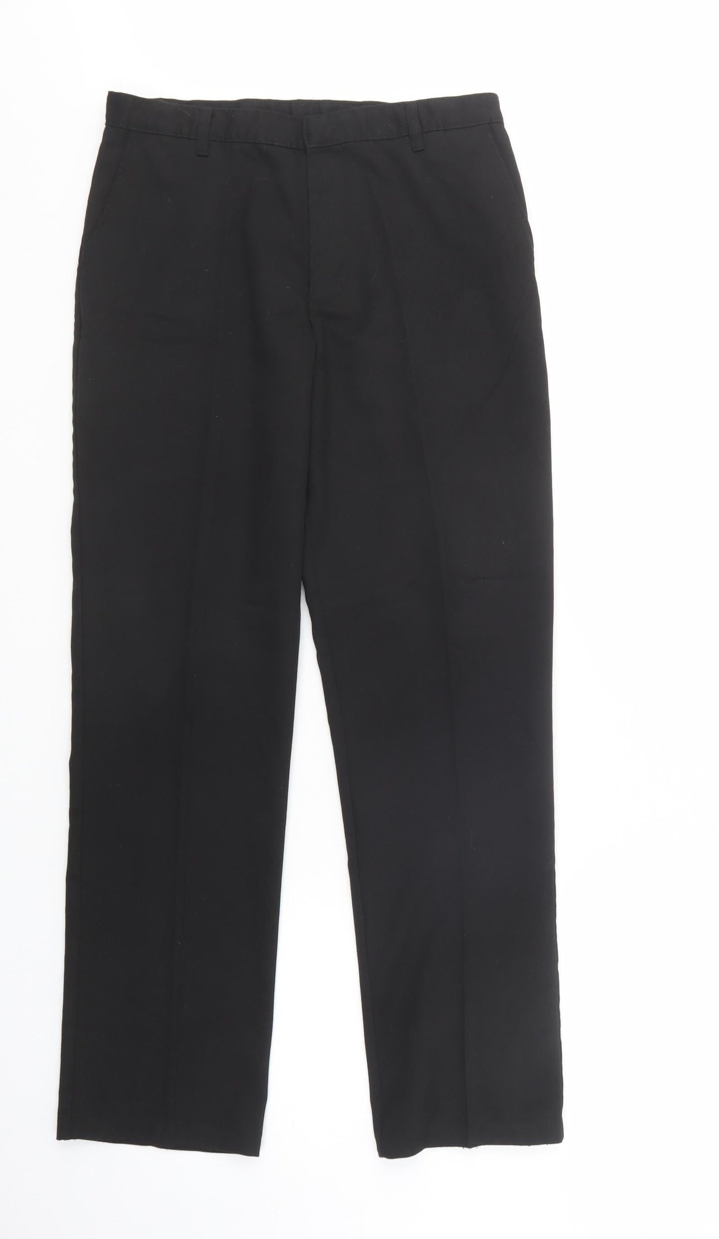 George Girls Black  Polyester Dress Pants Trousers Size 13-14 Years  Regular Button - School Wear