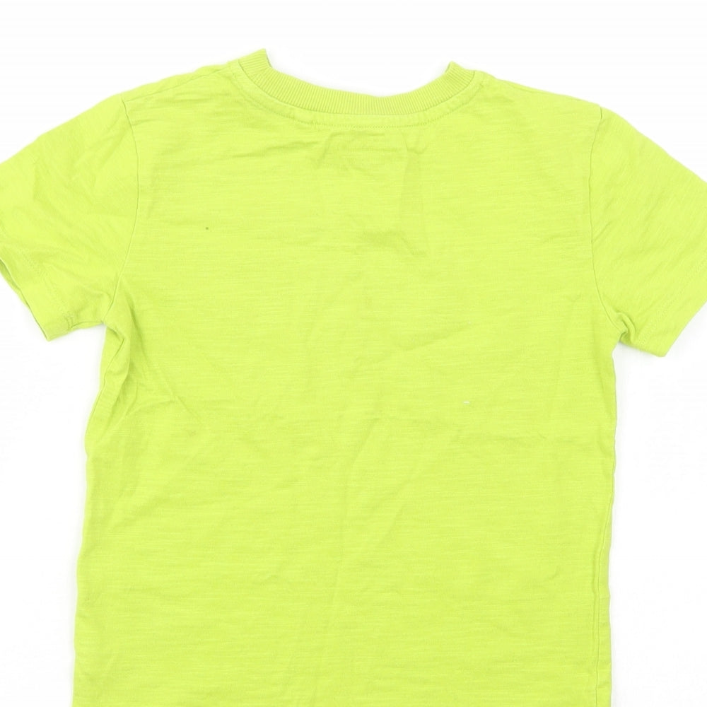 NEXT Boys Green  Cotton Pullover T-Shirt Size 5 Years Crew Neck Pullover - Game Console