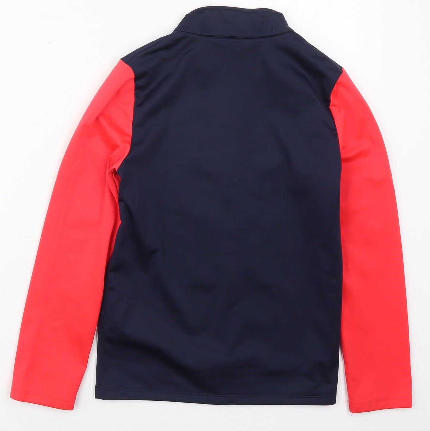 DECATHLON Boys Blue   Jacket  Size 8-9 Years  Zip - Red