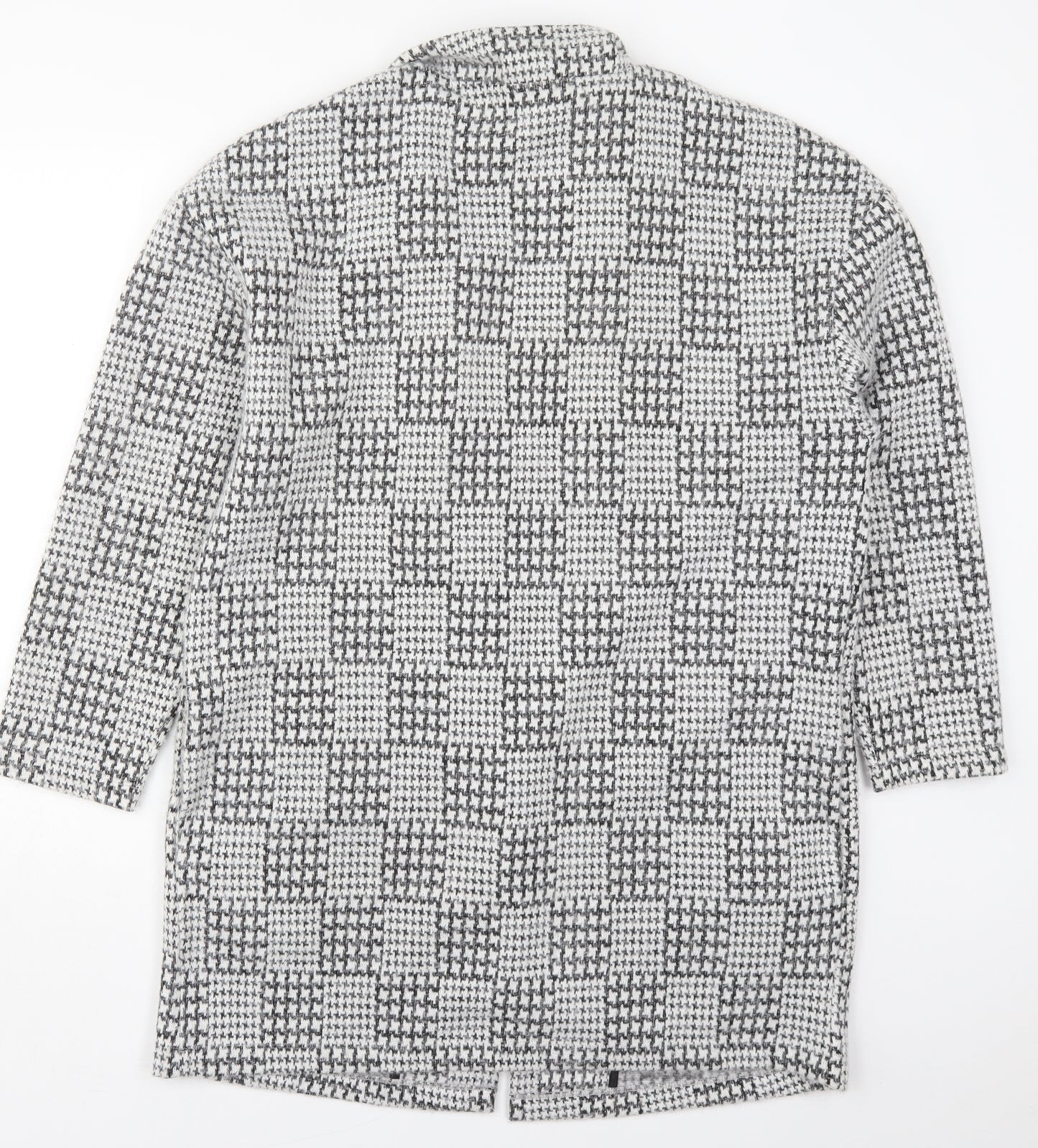 Marks and Spencer Womens Grey Geometric  Jacket Coatigan Size 16