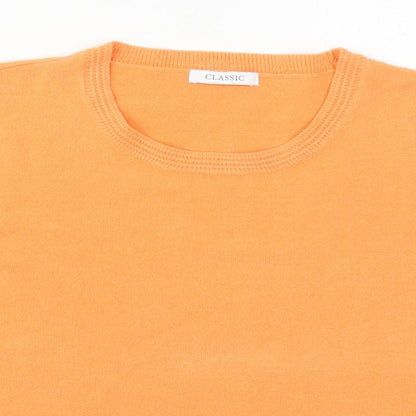 Marks & Spencer Womens Orange Crew Neck  Acrylic Pullover Jumper Size 18