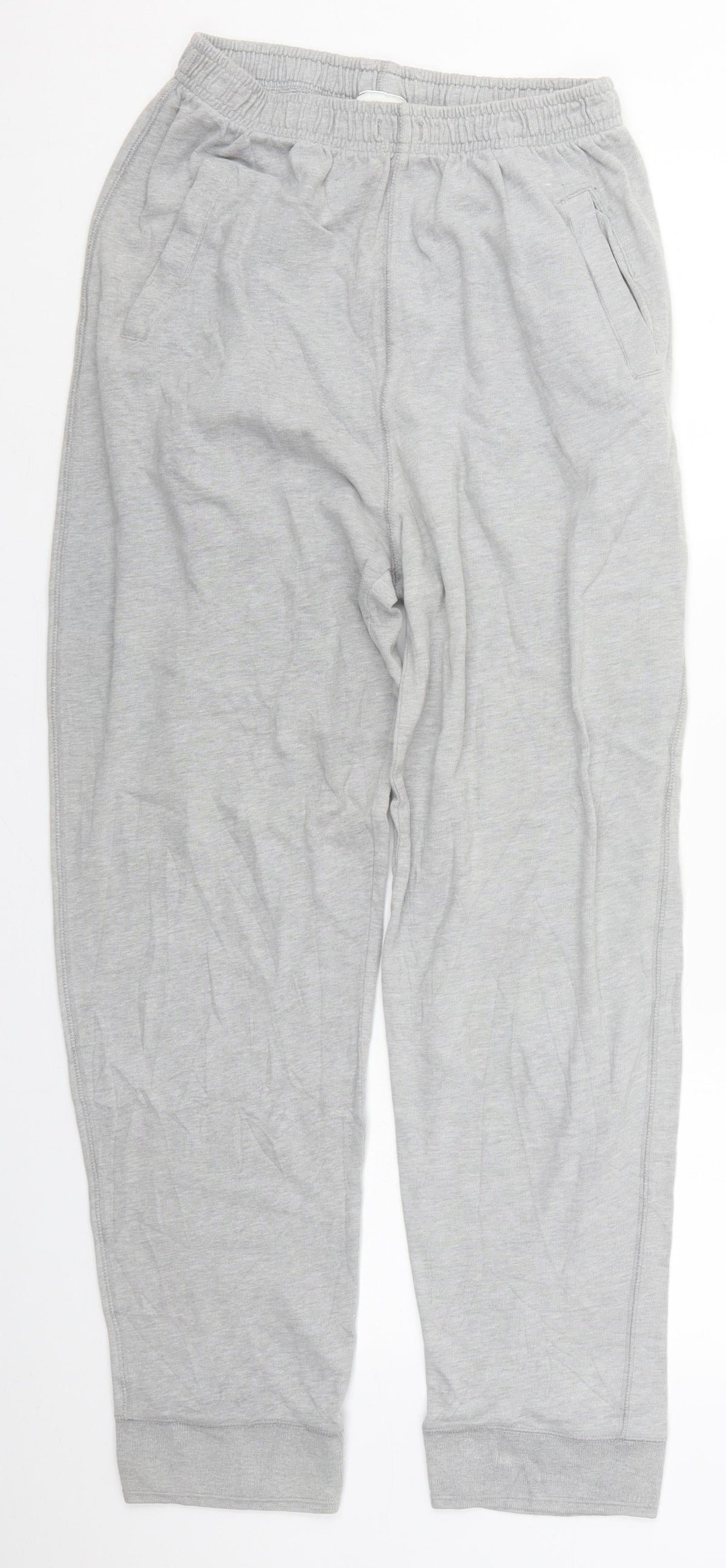 NEXT Womens Grey  Cotton Sweatpants Trousers Size 10 L28 in Regular