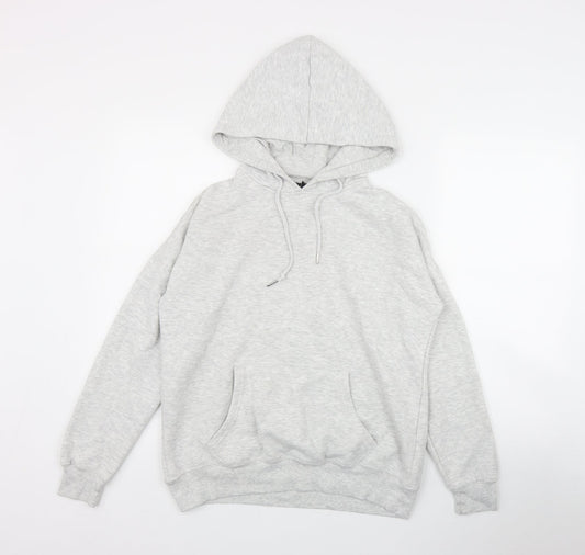 New Look Womens Grey  Cotton Pullover Hoodie Size S  Pullover