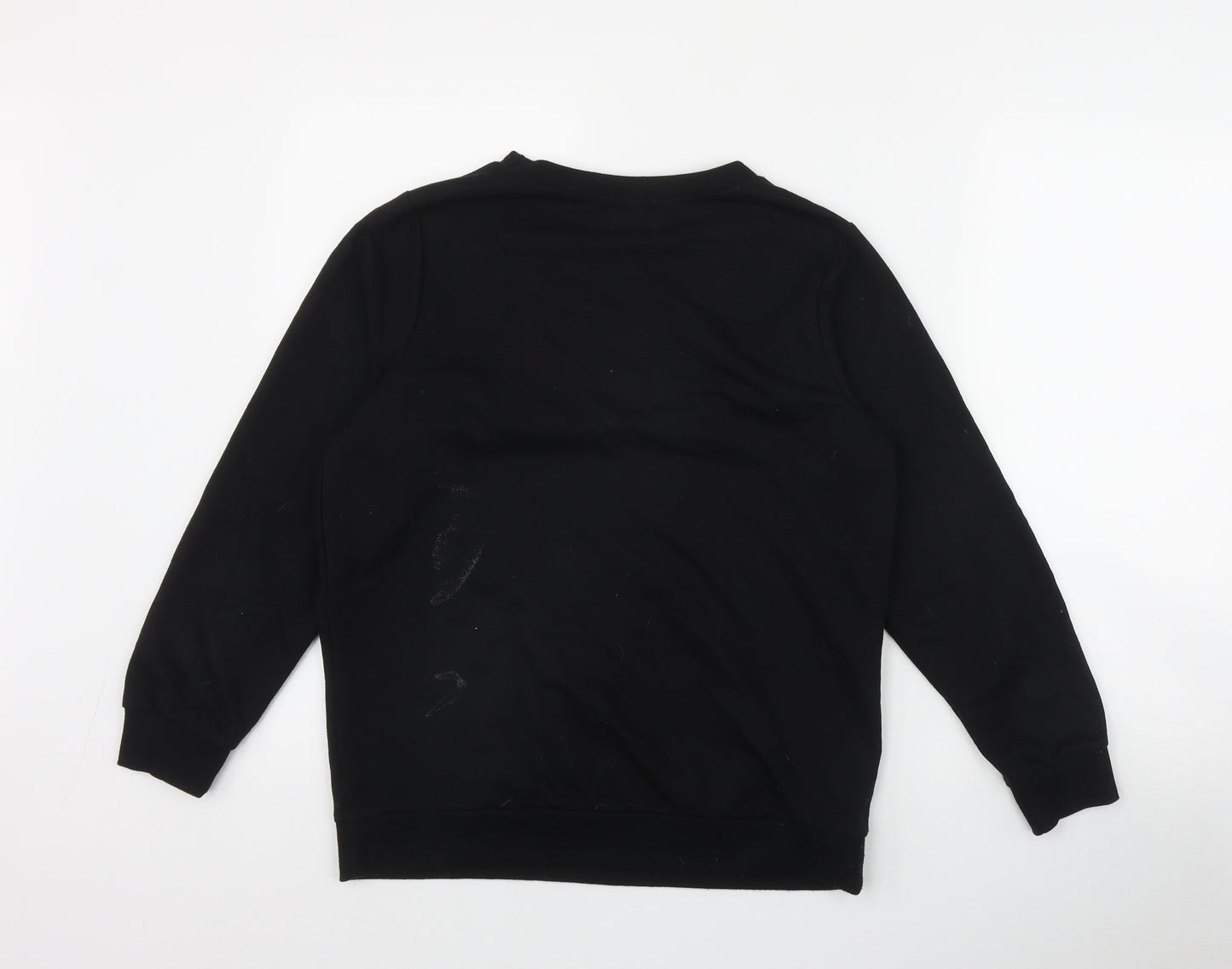 Adore Womens Black  Cotton Pullover Sweatshirt Size 8  Pullover