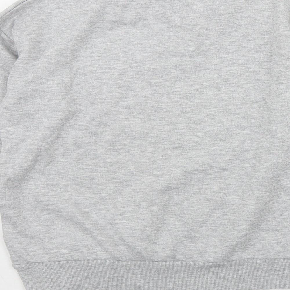 Primark Girls Grey  Cotton Pullover Sweatshirt Size 10-11 Years  Pullover - 'Positive Vibes only'