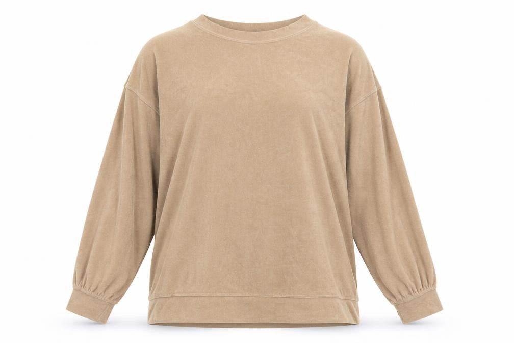 H&M Womens Brown  Polyester Pullover Sweatshirt Size L