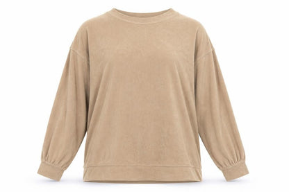 H&M Womens Brown  Polyester Pullover Sweatshirt Size L