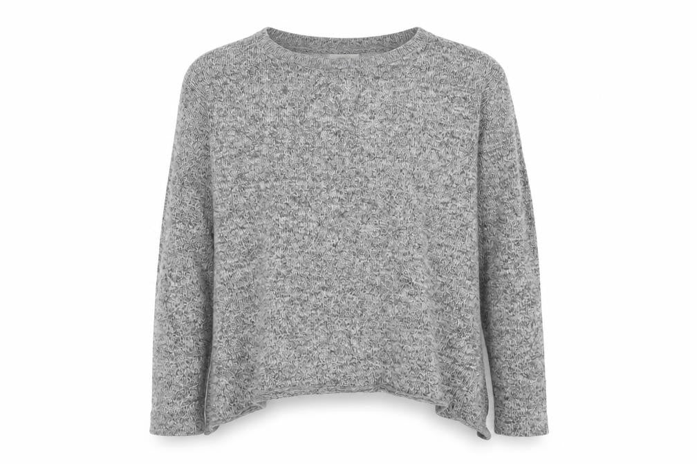 River Island Womens Grey Crew Neck  Polyester Pullover Jumper Size 12