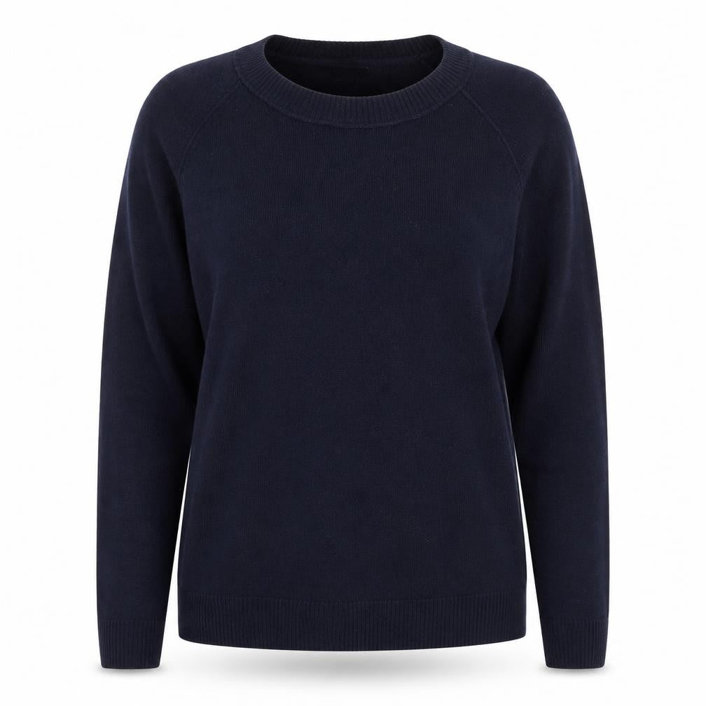 TU Womens Blue Boat Neck  Acrylic Pullover Jumper Size 12