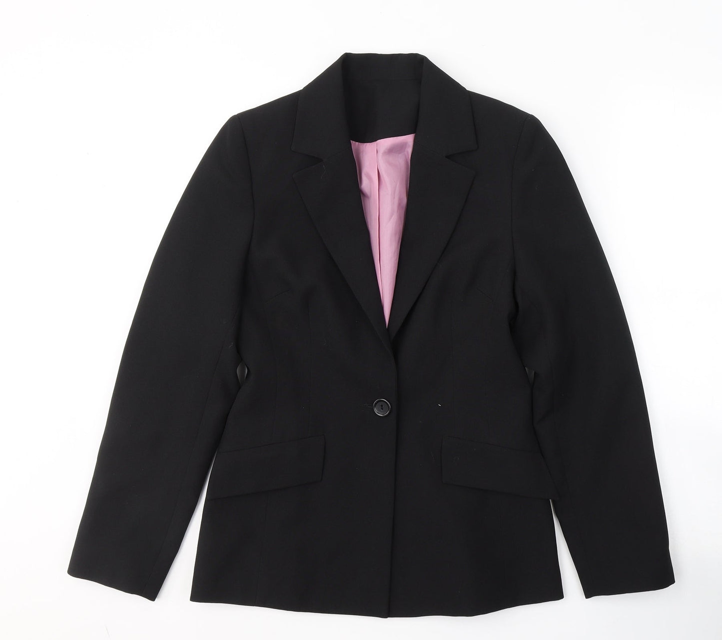 NL Collection Womens Black   Jacket Blazer Size 8  Button