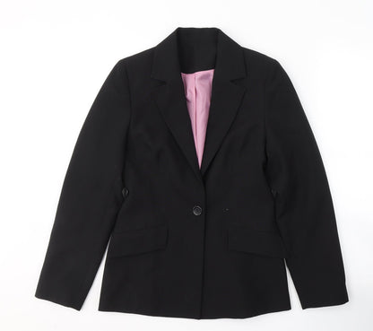 NL Collection Womens Black   Jacket Blazer Size 8  Button