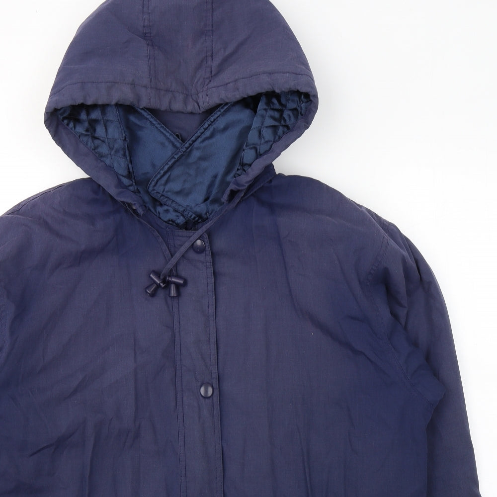 BHS Womens Blue   Trench Coat Coat Size 16  Zip