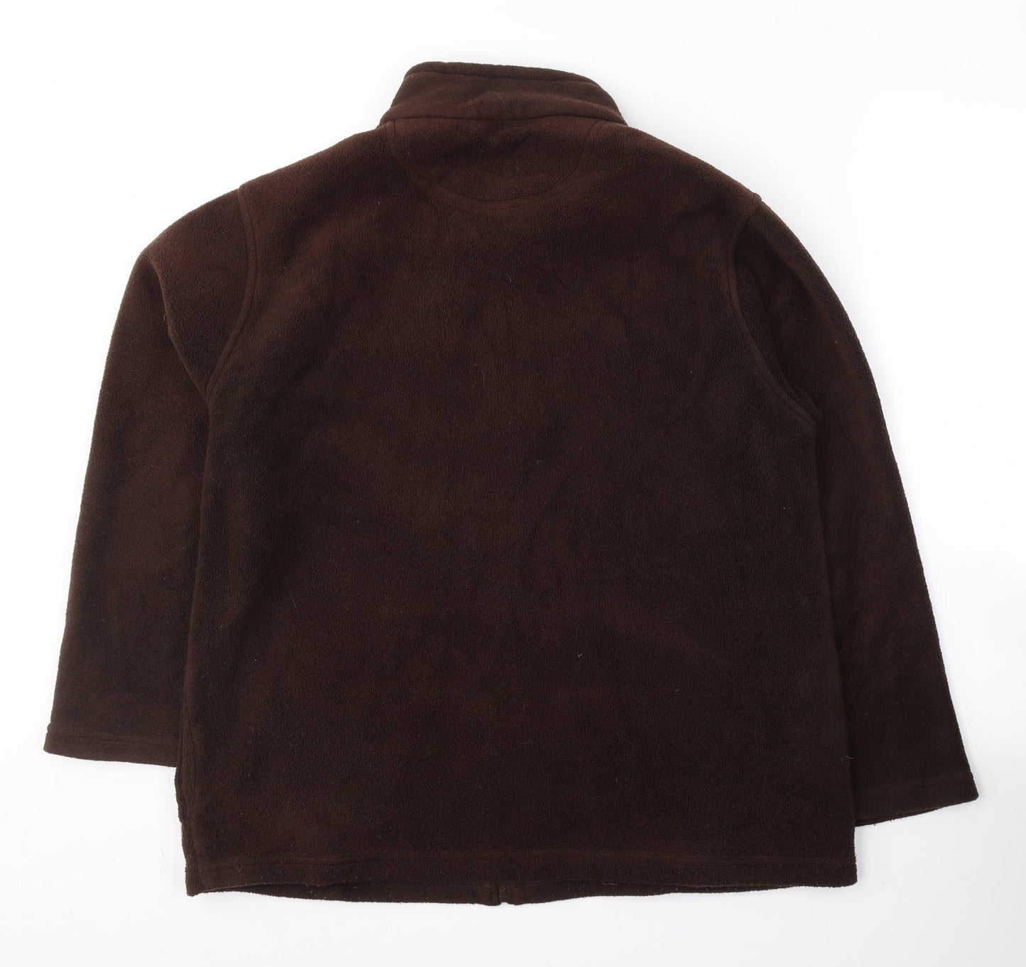 EWM Womens Brown  Polyester Full Zip Sweatshirt Size 14  Zip
