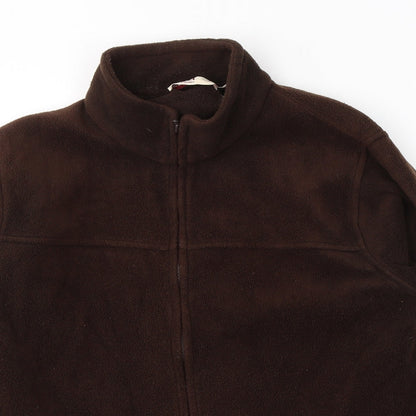 EWM Womens Brown  Polyester Full Zip Sweatshirt Size 14  Zip