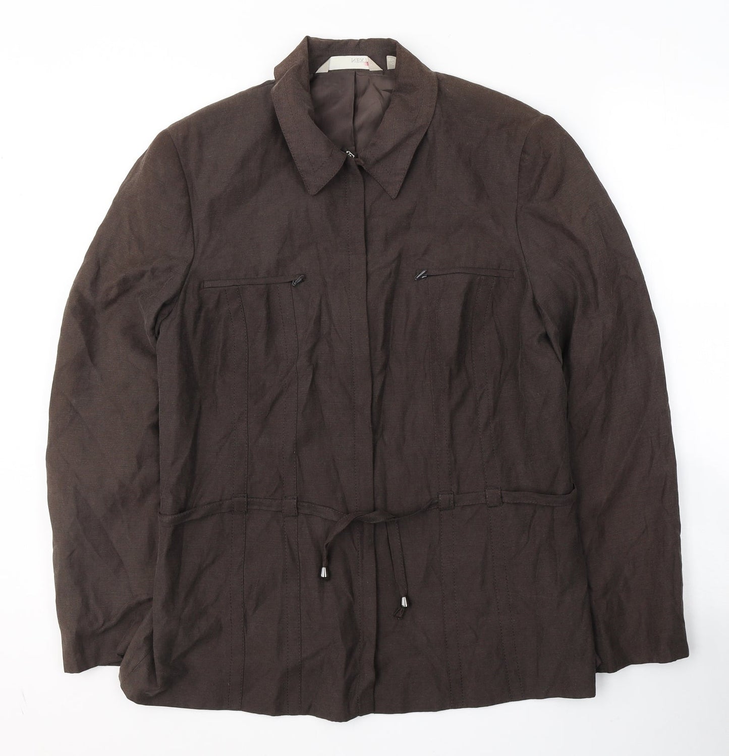 NEXT Womens Brown   Jacket  Size 14  Zip