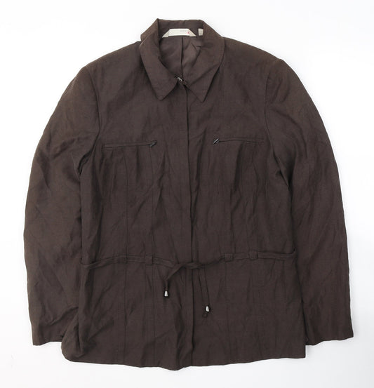 NEXT Womens Brown   Jacket  Size 14  Zip