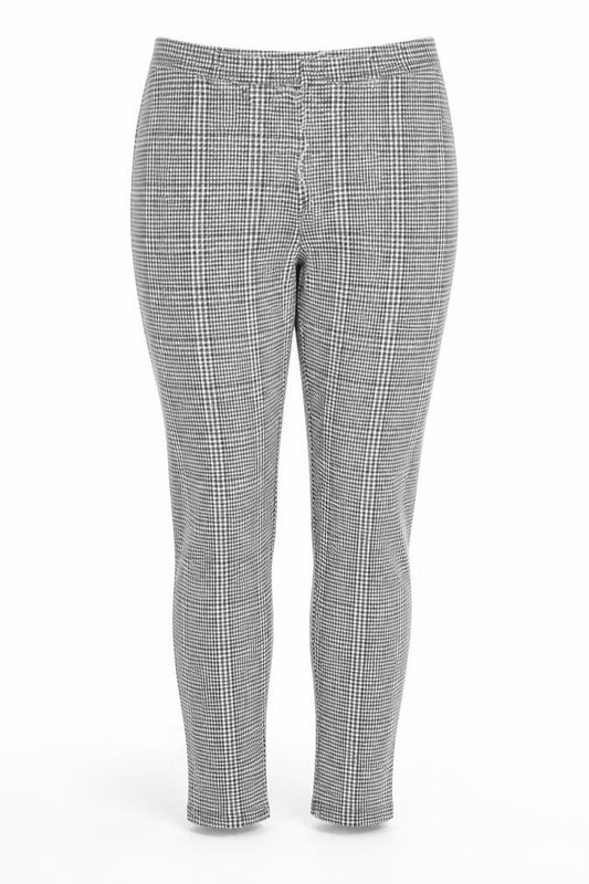 Innocent Womens Black Houndstooth Cotton Capri Leggings Size 12 L28 in
