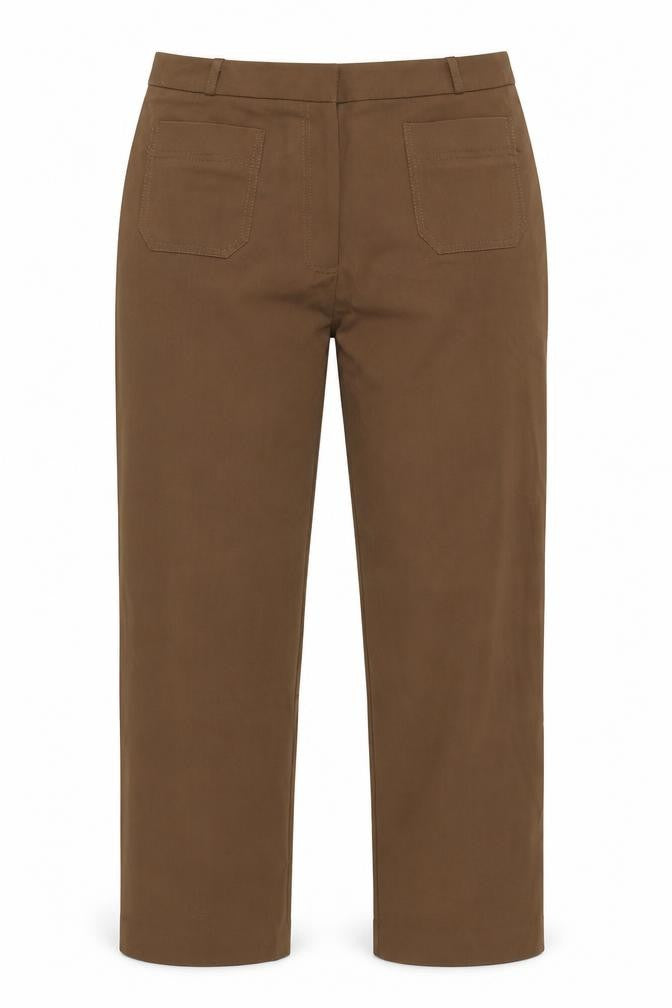 Be Beau Womens Brown  Polyester Trousers  Size 12 L25 in Regular Zip