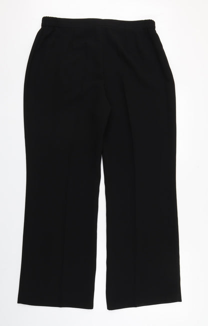 Busy Womens Black  Polyester Trousers  Size 18 L30 in Regular Zip