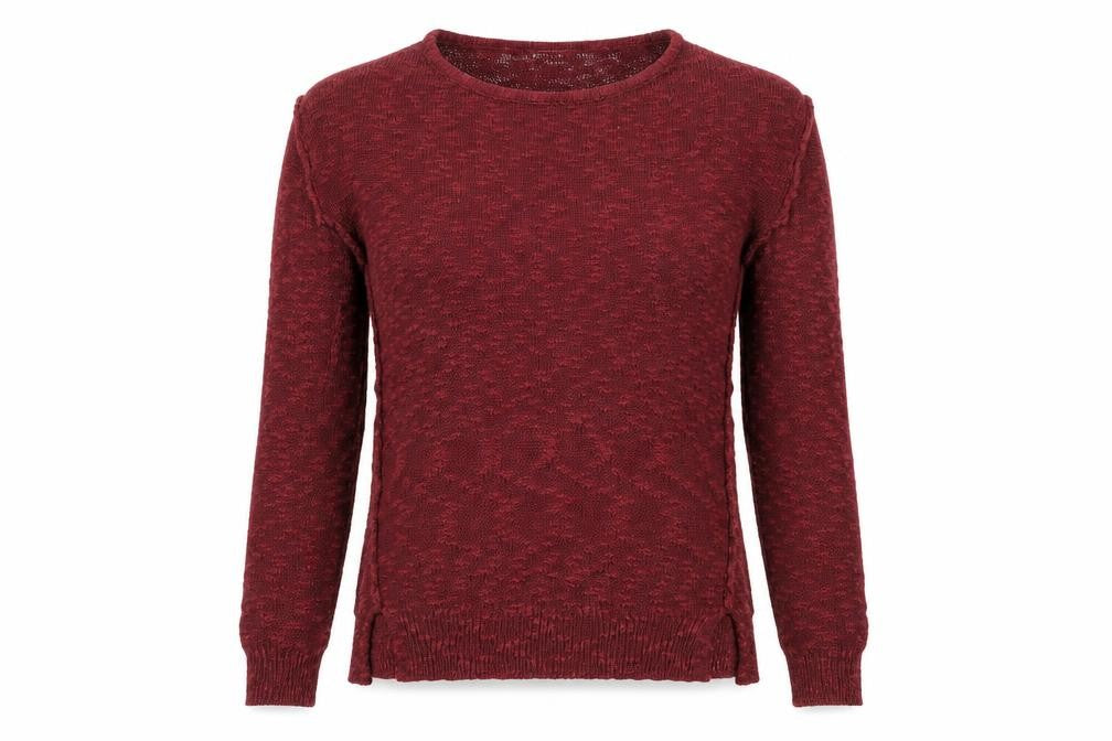 Glamerous Womens Red Boat Neck  Acrylic Pullover Jumper Size S