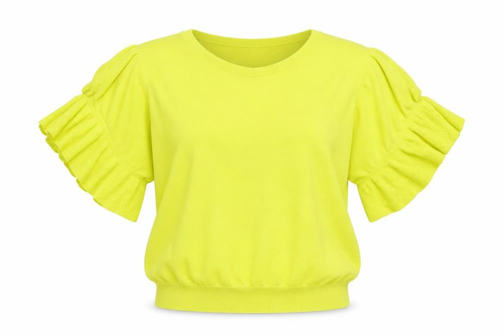 NEXT Womens Yellow Crew Neck  Viscose Pullover Jumper Size 12
